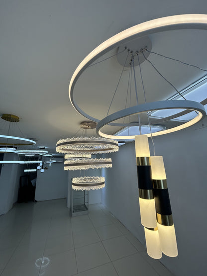 Lustre Cascata Dourada