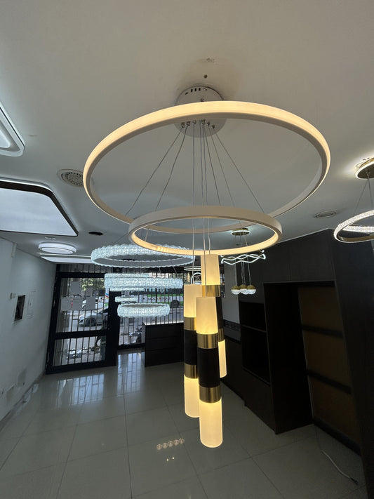 Lustre Cascata Dourada